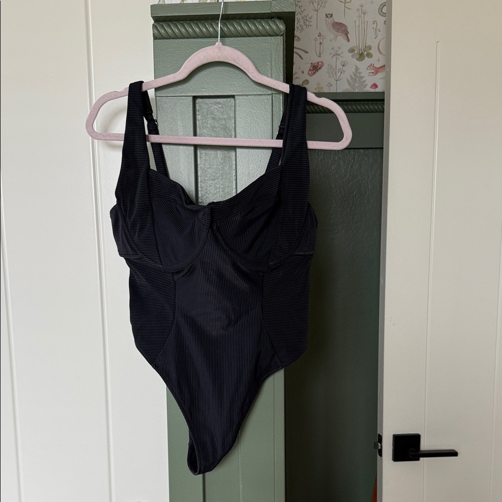 Black One-Piece Swimsuit